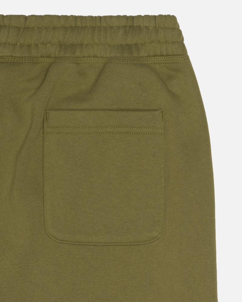 Stüssy Stock Logo Sweatpant Pants Olive | ABO-542718