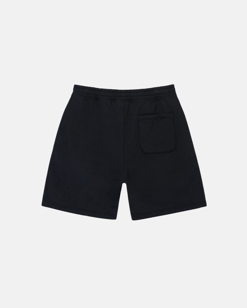 Stüssy Stock Logo Sweatshort Shorts Black | SUW-167384