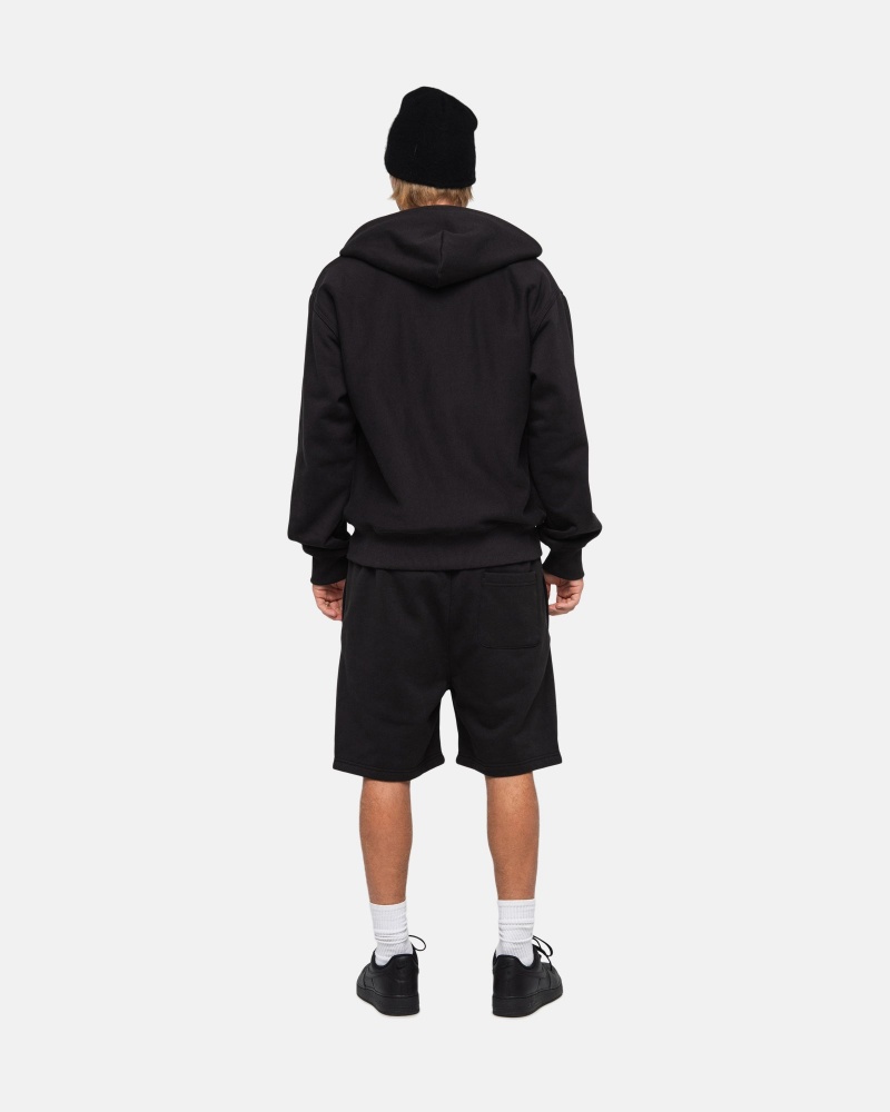 Stüssy Stock Logo Sweatshort Shorts Black | SUW-167384