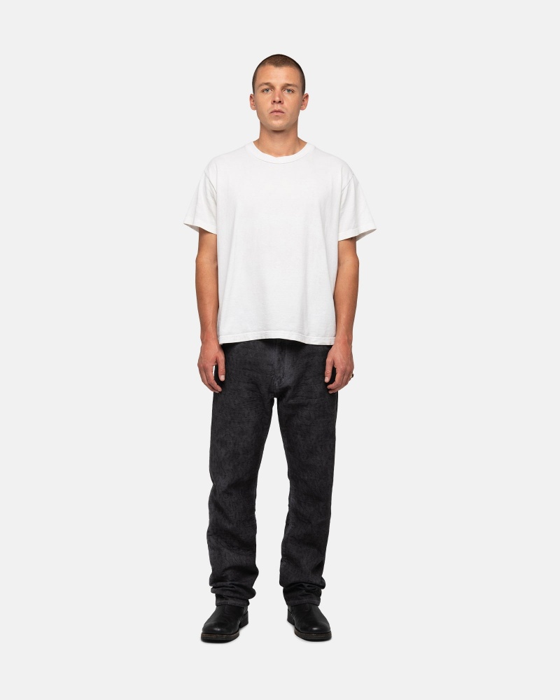 Stüssy & Levi's Dyed Jacquard Jean Pants Black | CWT-840163