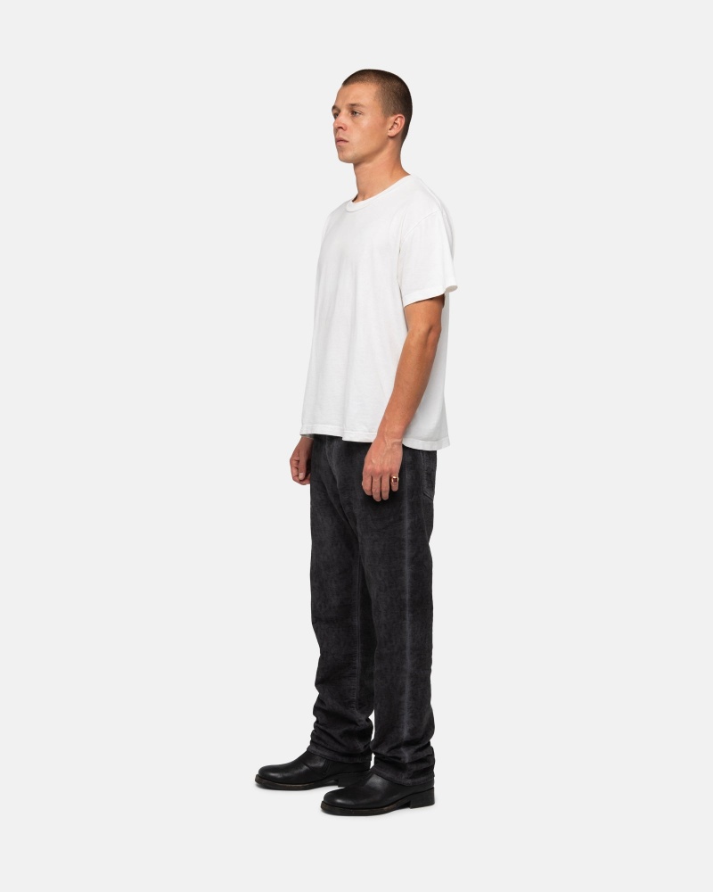 Stüssy & Levi's Dyed Jacquard Jean Pants Black | CWT-840163