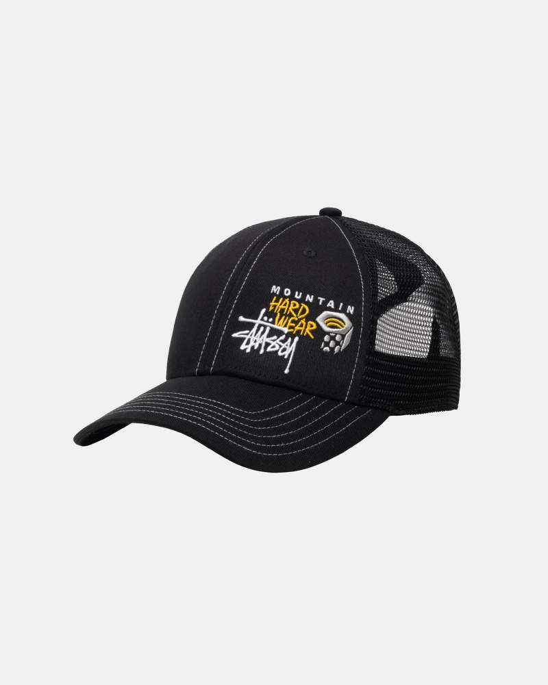 Stüssy & Mountain Hardwear Trucker Ball Cap Black | OPK-257409