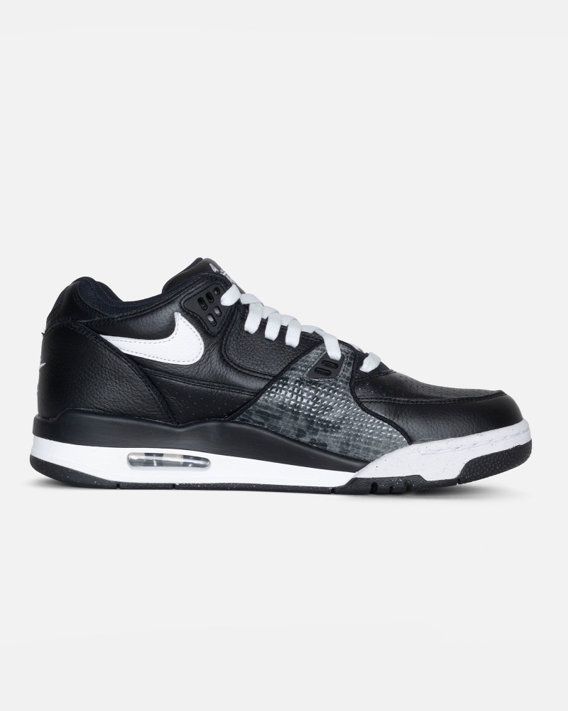 Stüssy & Nike Air Flight '89 Low Shoes Black/White-White | YQR-256087