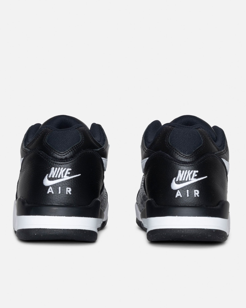 Stüssy & Nike Air Flight '89 Low Shoes Black/White-White | YQR-256087