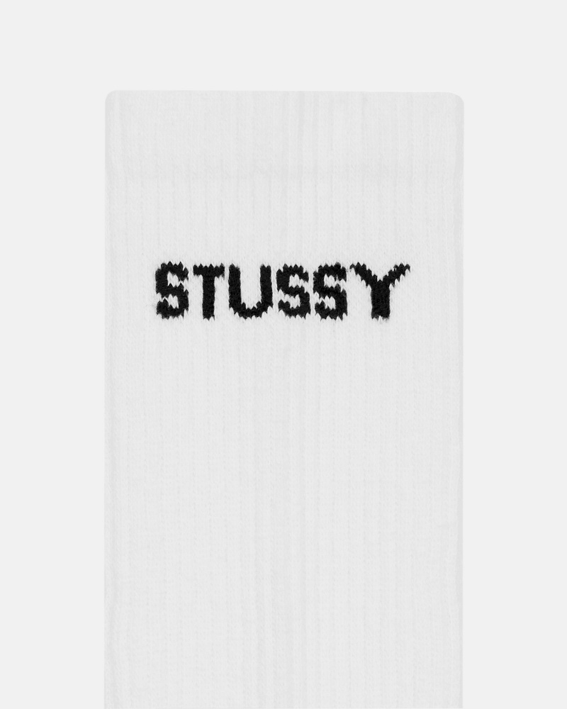 Stüssy & Nike Dri-Fit Crew Sock Pack Socks White | WHJ-625903