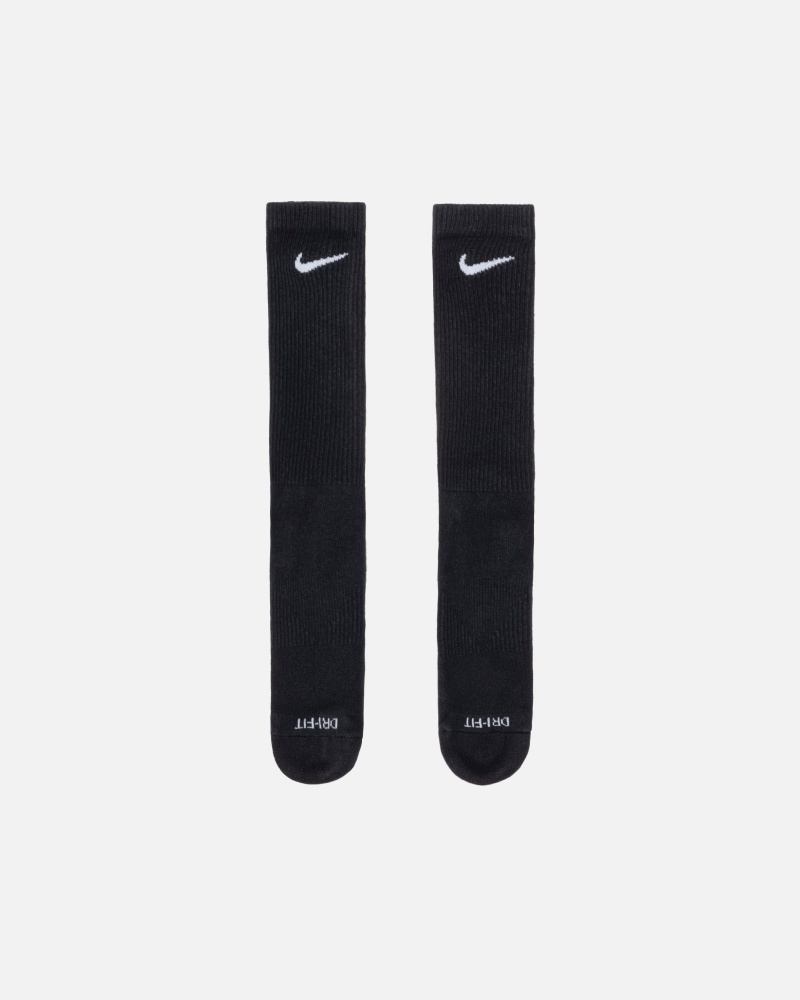 Stüssy & Nike Dri-Fit Crew Sock Pack Socks Black | CTZ-419876