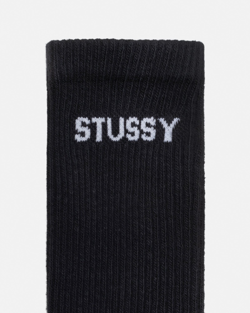 Stüssy & Nike Dri-Fit Crew Sock Pack Socks Black | CTZ-419876