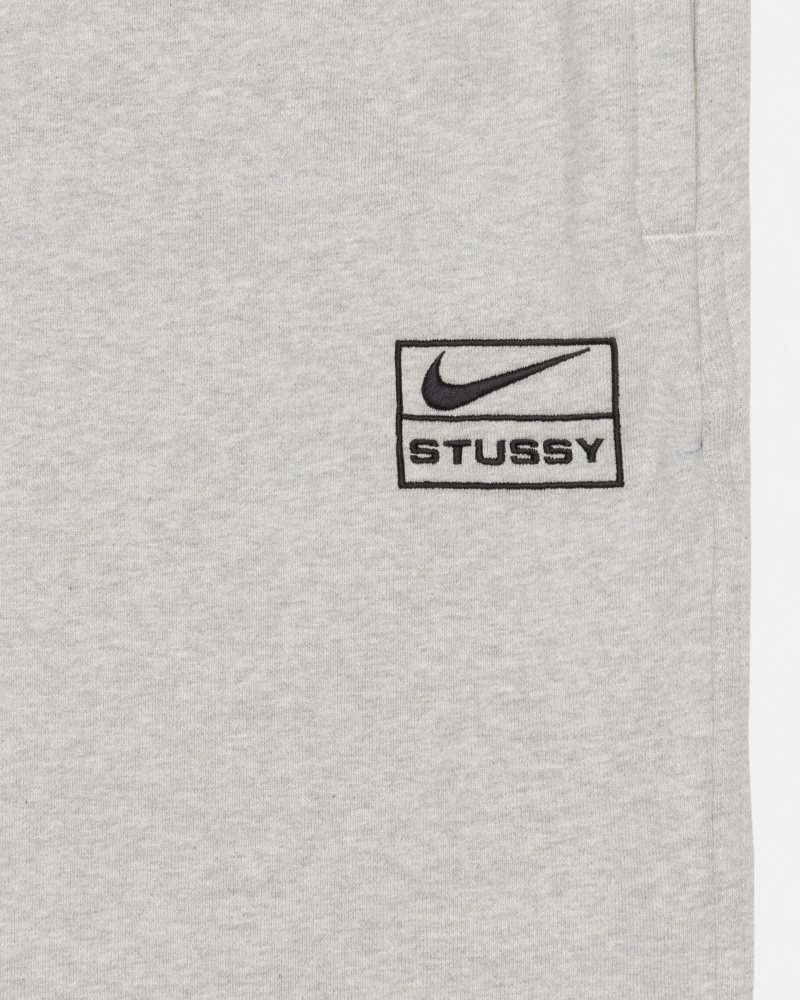 Stüssy & Nike Fleece Pant Pants Grey Heather | UAL-721465