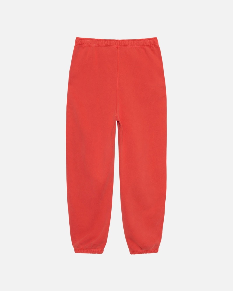 Stüssy & Nike Pigment Dyed Fleece Pant Pants Habanero Red | HEK-842910