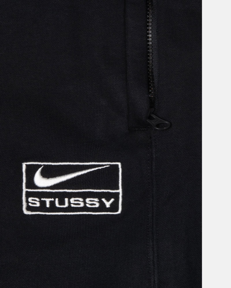 Stüssy & Nike Stone Washed Fleece Pant Pants Black | ADN-057862