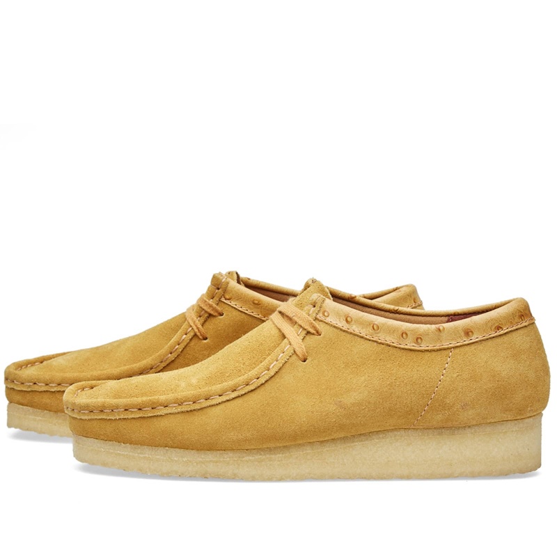 Stüssy x Clarks Originals Wallabee Shoes Golden Brown | FGO-045296