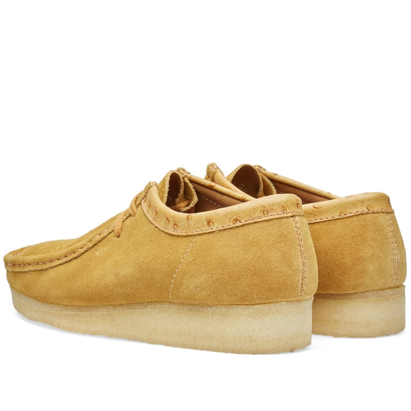 Stüssy x Clarks Originals Wallabee Shoes Golden Brown | FGO-045296