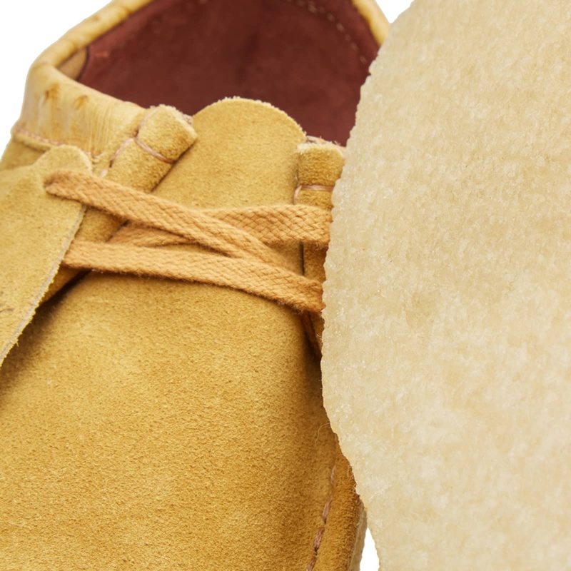 Stüssy x Clarks Originals Wallabee Shoes Golden Brown | FGO-045296