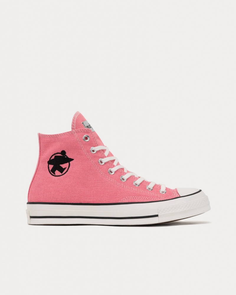 Stüssy x Converse – Surfman Chuck 70 High Top A02052C Shoes Plumeria / Black / Blanc De Blanc | UKL-705643