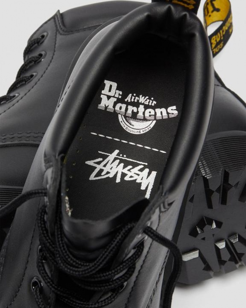 Stüssy x Dr. Martens 939 Leather Ankle Boots Shoes Black | NSA-328509