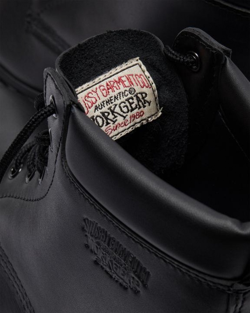 Stüssy x Dr. Martens 939 Leather Ankle Boots Shoes Black | NSA-328509