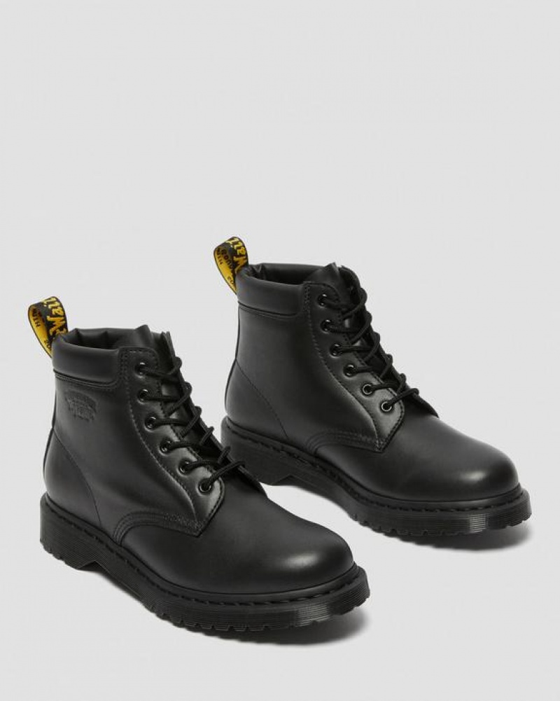 Stüssy x Dr. Martens 939 Leather Ankle Boots Shoes Black | NSA-328509