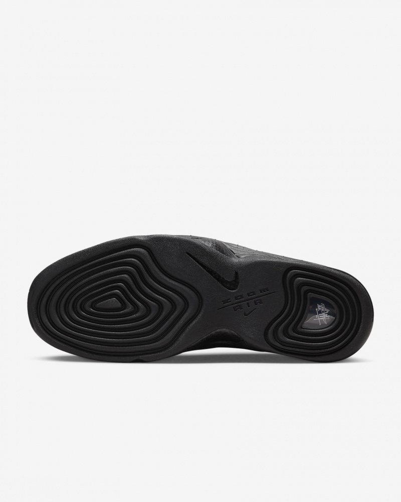 Stüssy x Nike Air Penny 2 DQ5674-001 Shoes Black / Black / White | AIT-947205