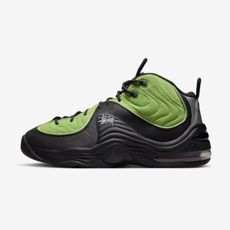 Stüssy x Nike Air Penny 2 DX6933-300 Shoes Vivid Flash / Black | YJH-302951