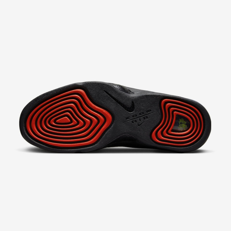 Stüssy x Nike Air Penny 2 DX6933-300 Shoes Vivid Flash / Black | YJH-302951