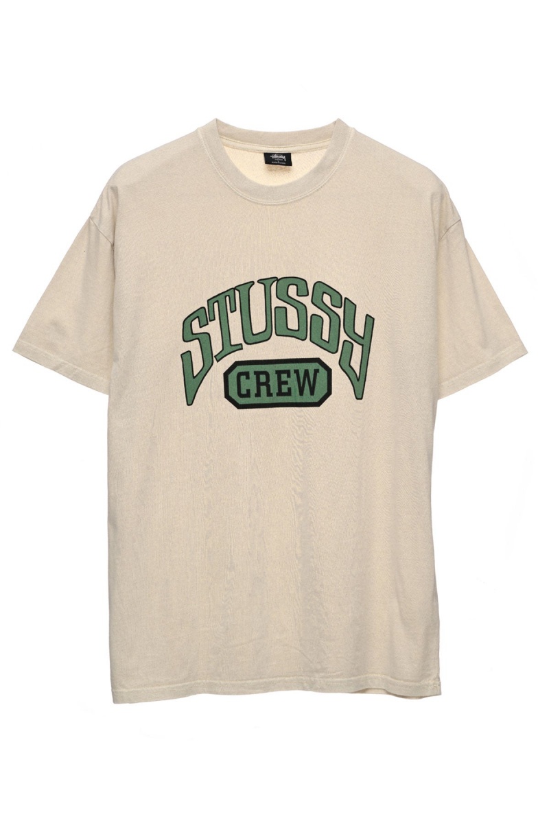 Stüssy Stussy Crew Ss Tee Tees Pigment Natural | BVG-586247