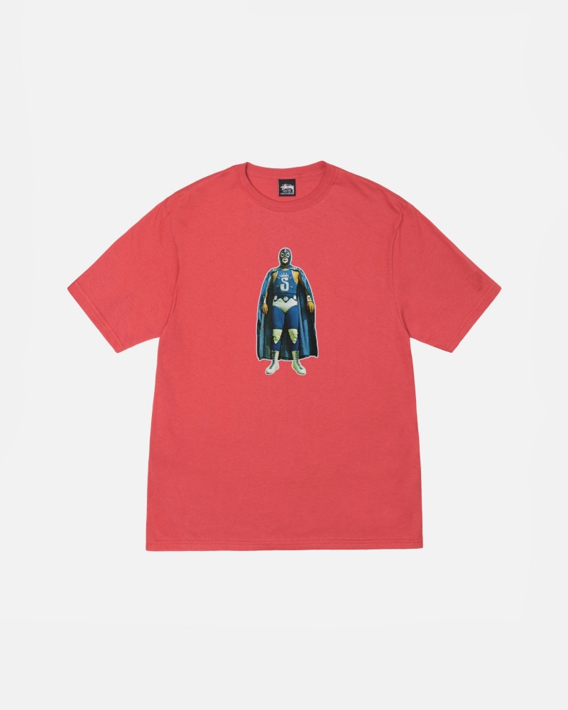 Stüssy Stussy Lucha Tee Short Sleeve T-Shirt Pepper | NHC-632075