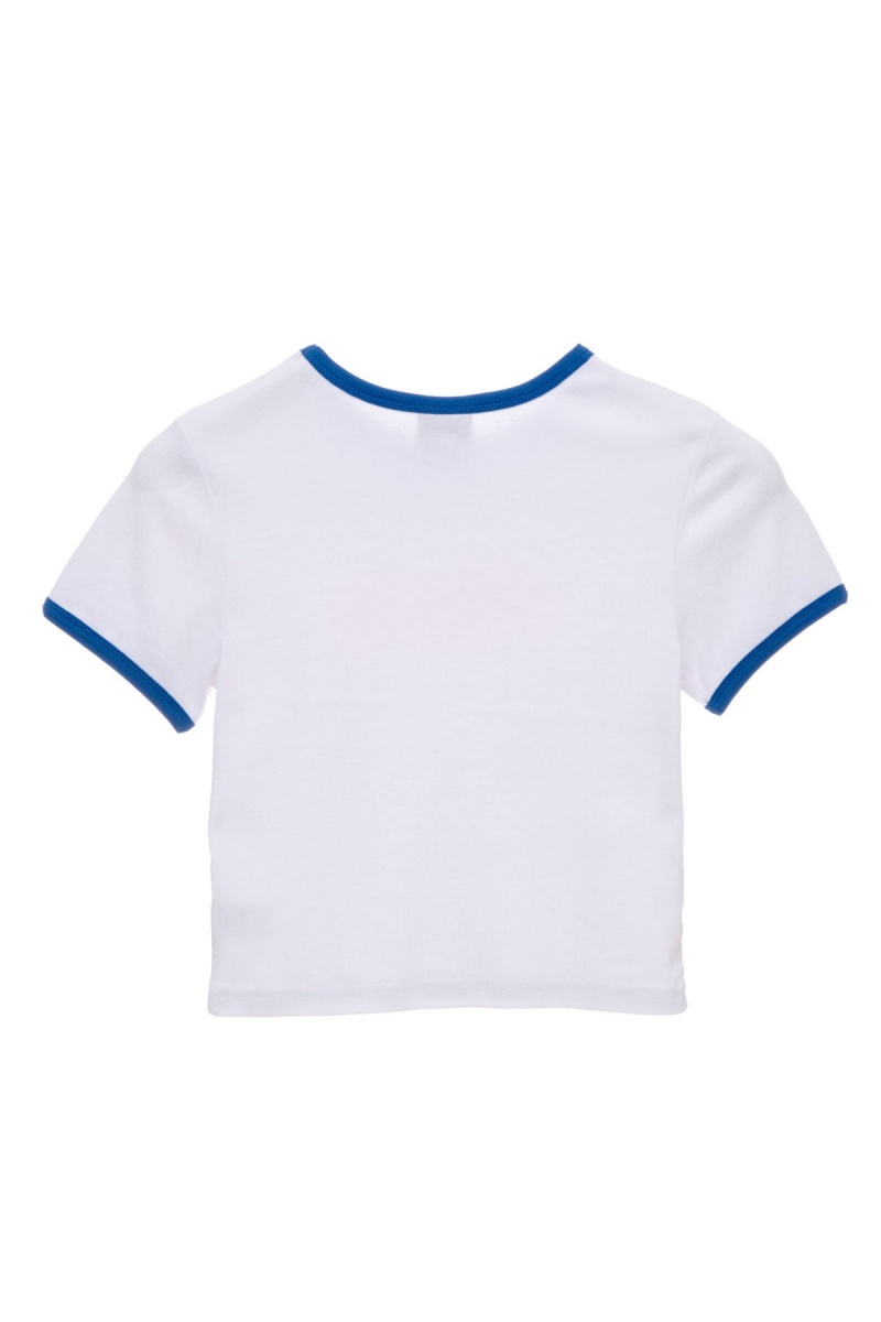 Stüssy Stussy Ringer Tee Tees White/ Ultramarine | RFN-091254