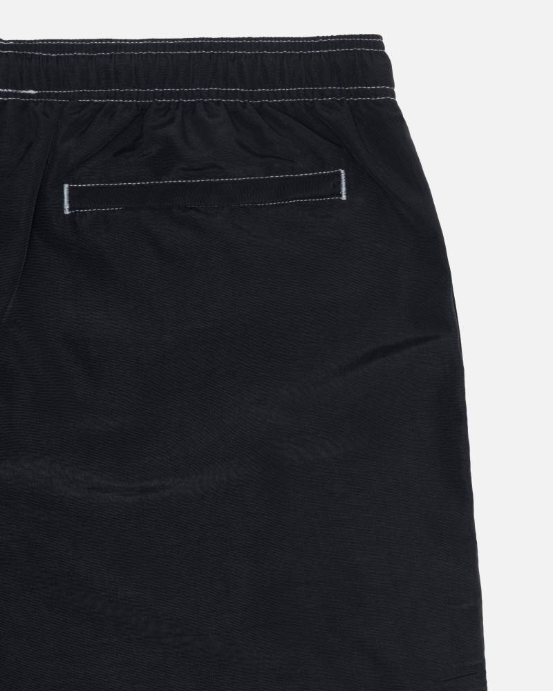 Stüssy Surfman Patch Water Short Swim Bottom Black | QBP-295806