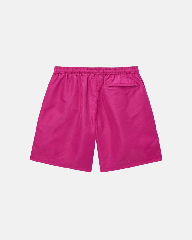 Stüssy Water Short Big Basic Swim Bottom Magenta | ZEB-950786