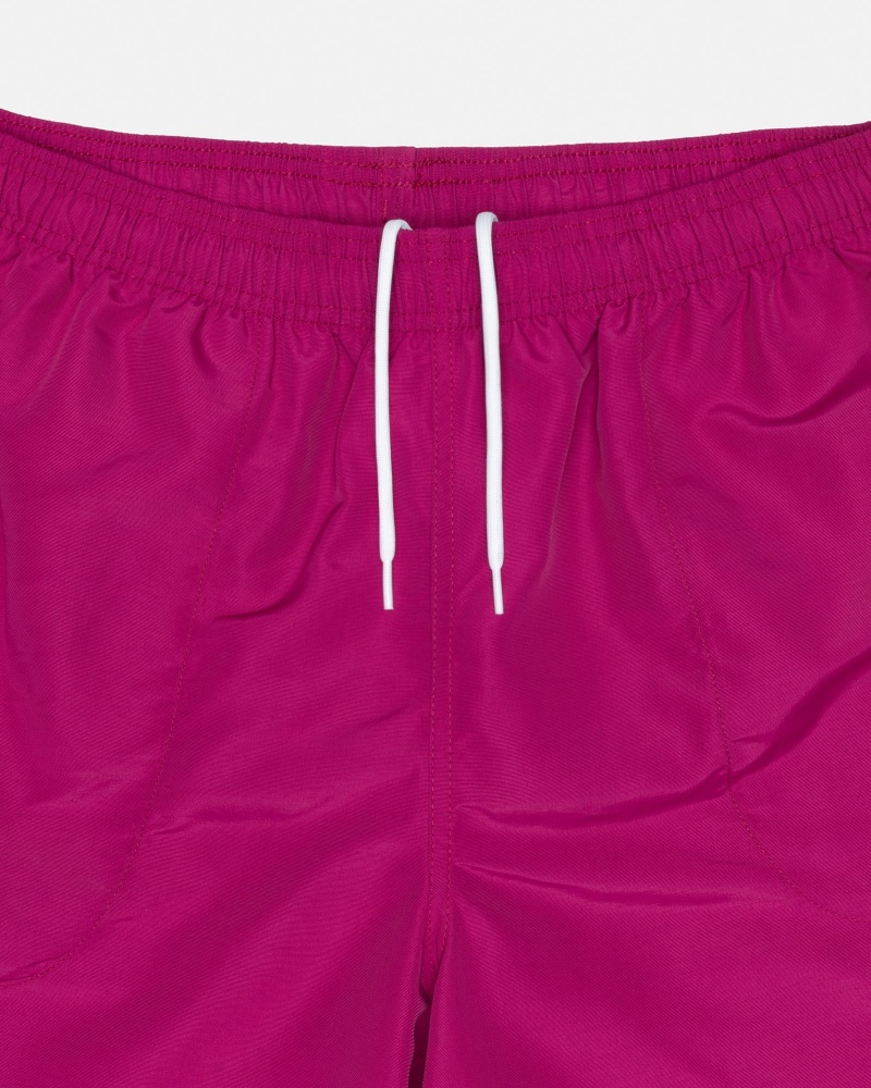 Stüssy Water Short Big Basic Swim Bottom Magenta | ZEB-950786