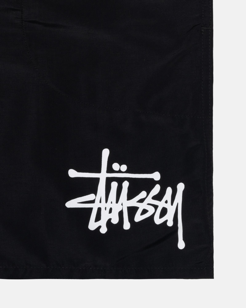 Stüssy Water Short Big Basic Swim Bottom Black | WLS-410367