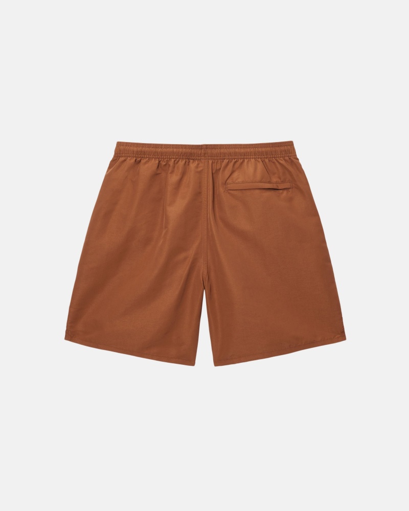 Stüssy Water Short Big Basic Swim Bottom Coffee/Pistachio | MBK-064591