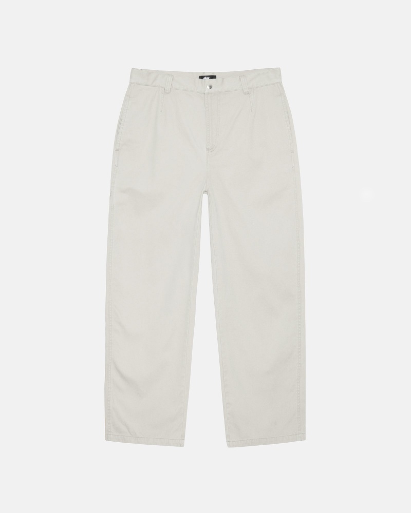 Stüssy Workgear Trouser Twill Pants Putty | XCN-765329