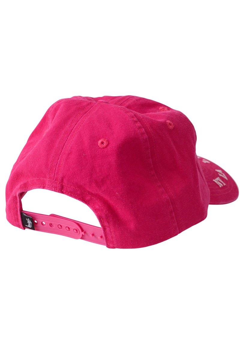 Stüssy Worldwide Low Pro Cap Hats & Beanies Pink | PEC-382715